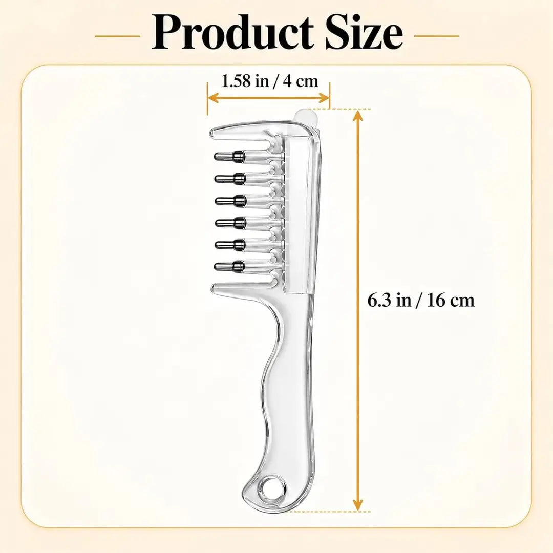 Oil Hair Comb Applicator Bottle – 2-in-1 Hair Oil Comb & Scalp Massager for Easy Hair Oil Application