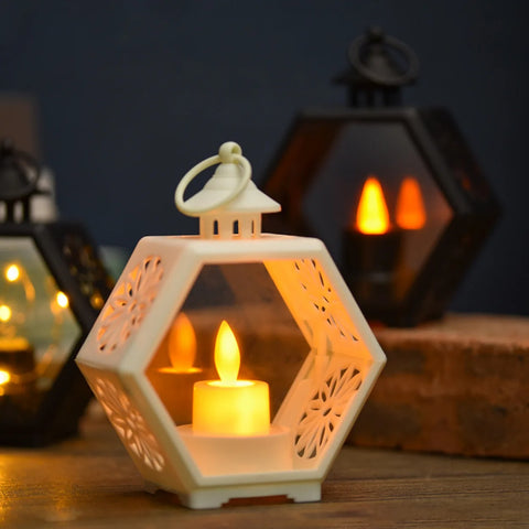 ELEGANT HEXAGON CANDLE LANTERN